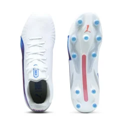 Puma KING ULTIMATE FG AG voetbalschoenen dames PUMA white bluemazing flat light grey sunset glow