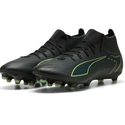 Puma Ultra 6 Match+ FG - AG voetbalschoenen PUMA black fizzy light green terrain