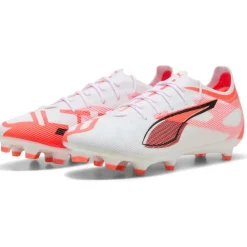 Puma ULTRA 5 PRO FG AG voetbalschoenen heren PUMA white PUMA black glowing red