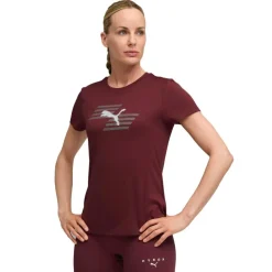 Puma x HYROX shirt dames ruby shimmer