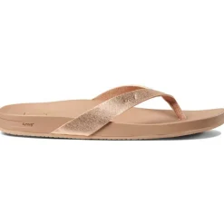 Reef Cushion Bounce Court slippers dames rose gold