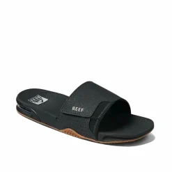 Reef Fanning slippers heren black silver