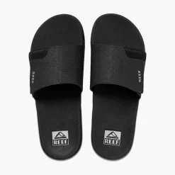 Reef Fanning slippers heren black silver