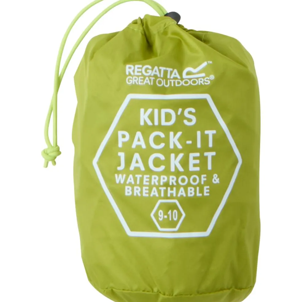 Regatta Pack It regenjas junior grenoble green