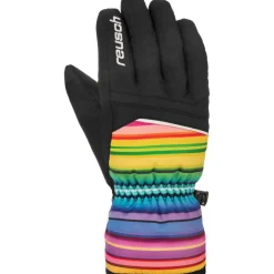 Reusch Alan handschoenen junior black multicolour lines