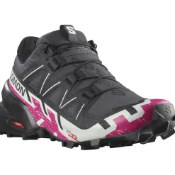 Salomon Speedcross 6 hardloopschoenen dames ebony white berry