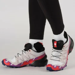 Salomon Speedcross 6 hardloopschoenen dames white sparkling grape