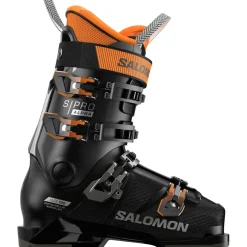 Salomon S/Pro Alpha 100 LV skischoenen heren black orange  tiger dark grey