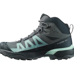 Salomon X ULTRA 360 GORE-TEX wandelschoenen dames turbulence carbon tourmaline