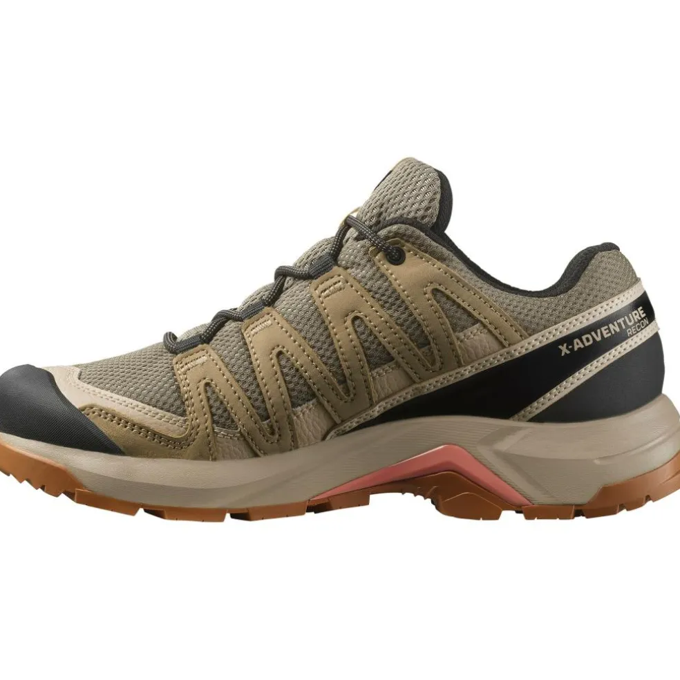 Salomon X-ADVENTURE RECON GORE-TEX wandelschoenen dames falcon desert tan hyma pink