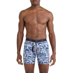 SAXX Quest Quick-Dry Mesh onderbroek heren winter angler-blue