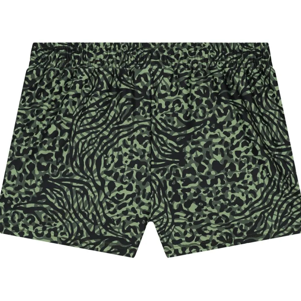 Shiwi SIL zwemshort junior forest green mixed animal
