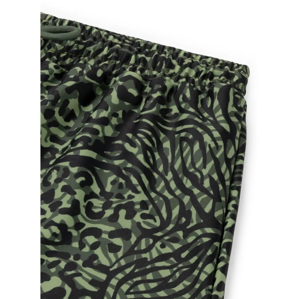 Shiwi SIL zwemshort junior forest green mixed animal