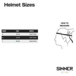 Sinner Combi-pack CREST skihelm met Toxic skibril black