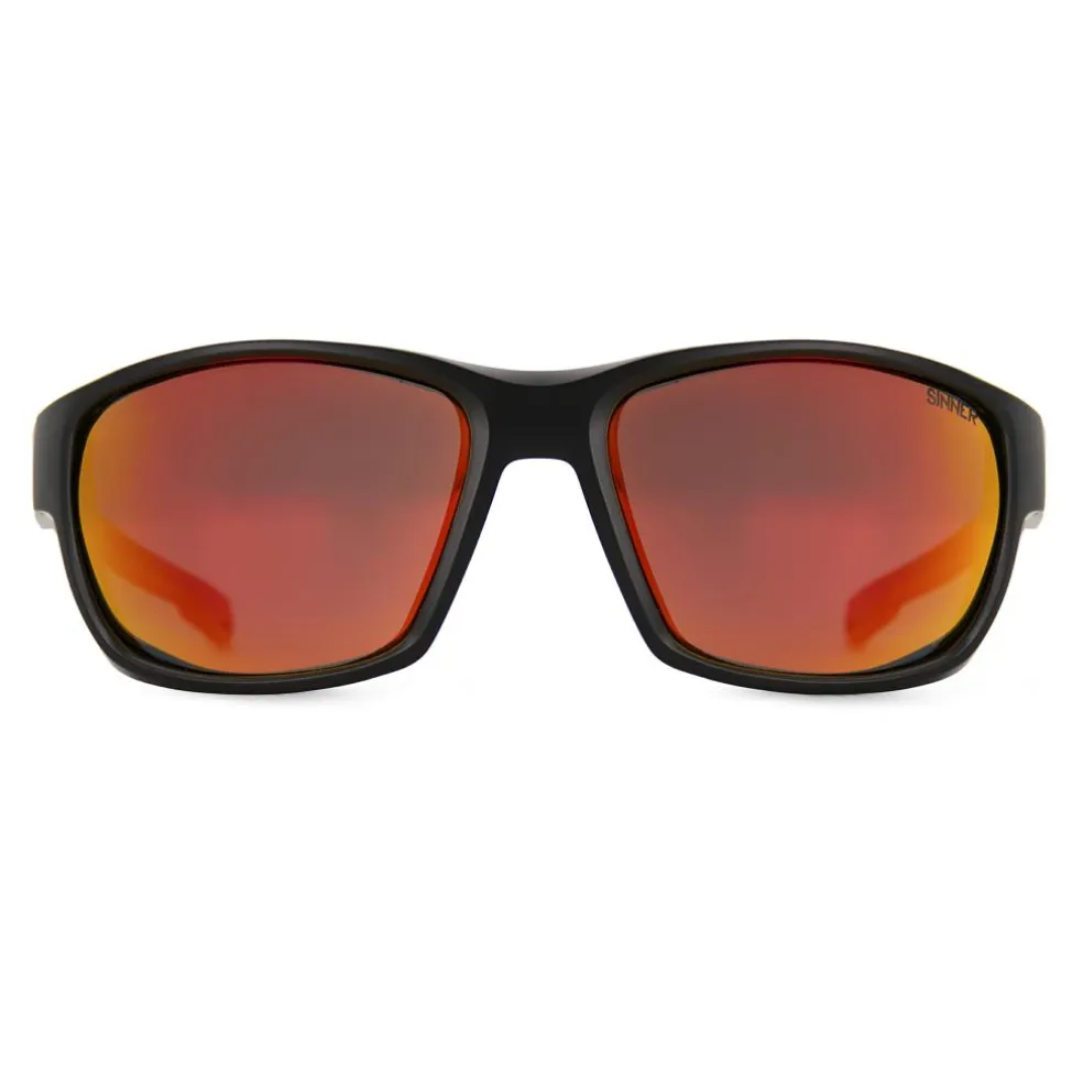 Sinner Nirapi zonnebril smoke black red oil matte black red