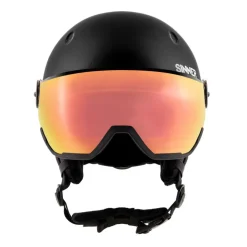 Sinner TITAN VISOR skihelm matte black red