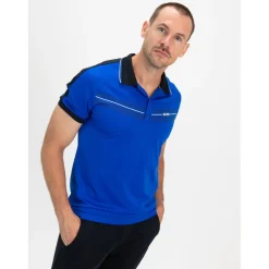 Sjeng Sports  Celio tennispolo heren blue neon