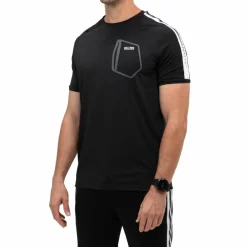 Sjeng Sports  Sinclair tennisshirt heren black melange