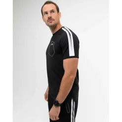 Sjeng Sports  Sinclair tennisshirt heren black melange