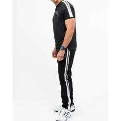 Sjeng Sports  Sinclair tennisshirt heren black melange