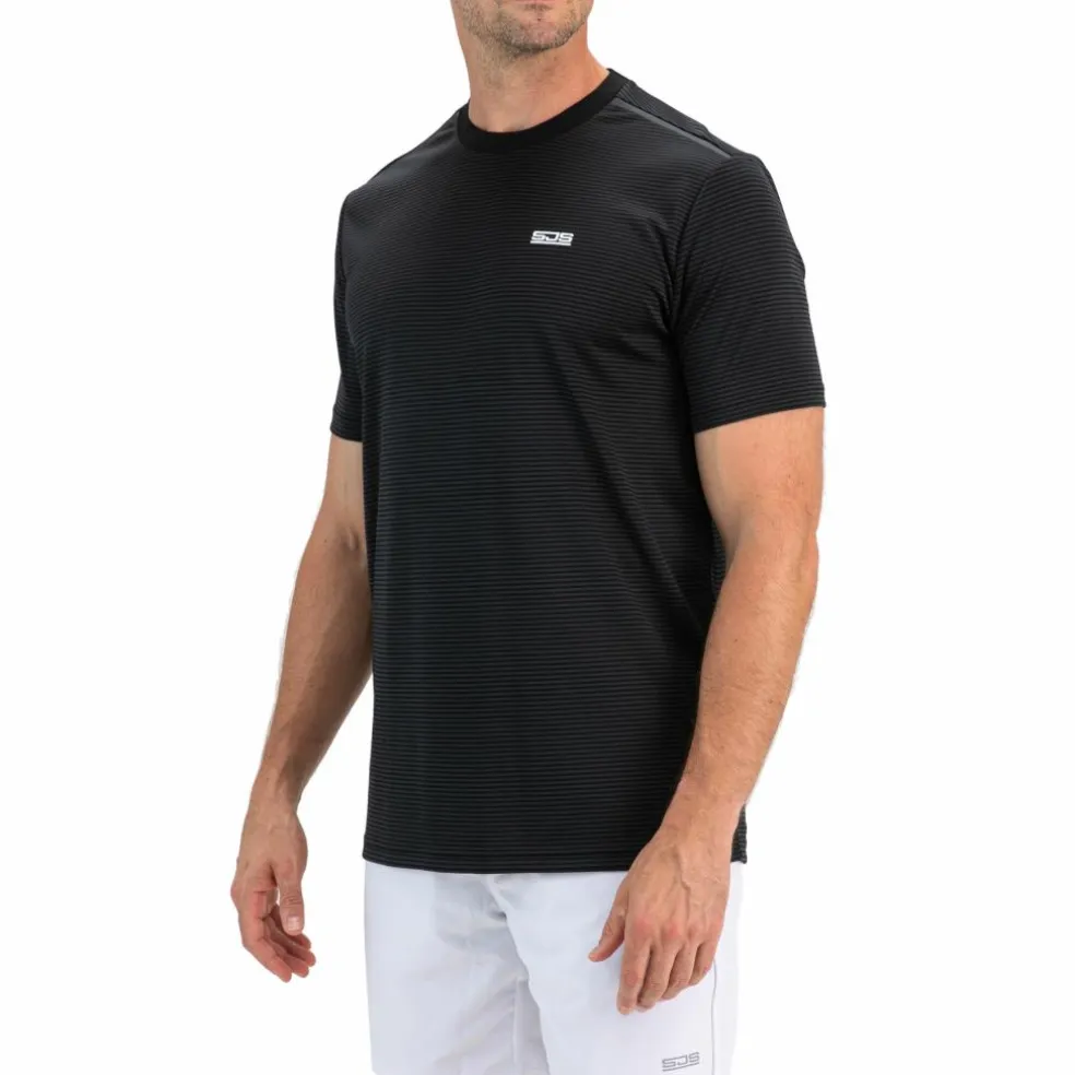 Sjeng Sports Tex tennisshirt heren black