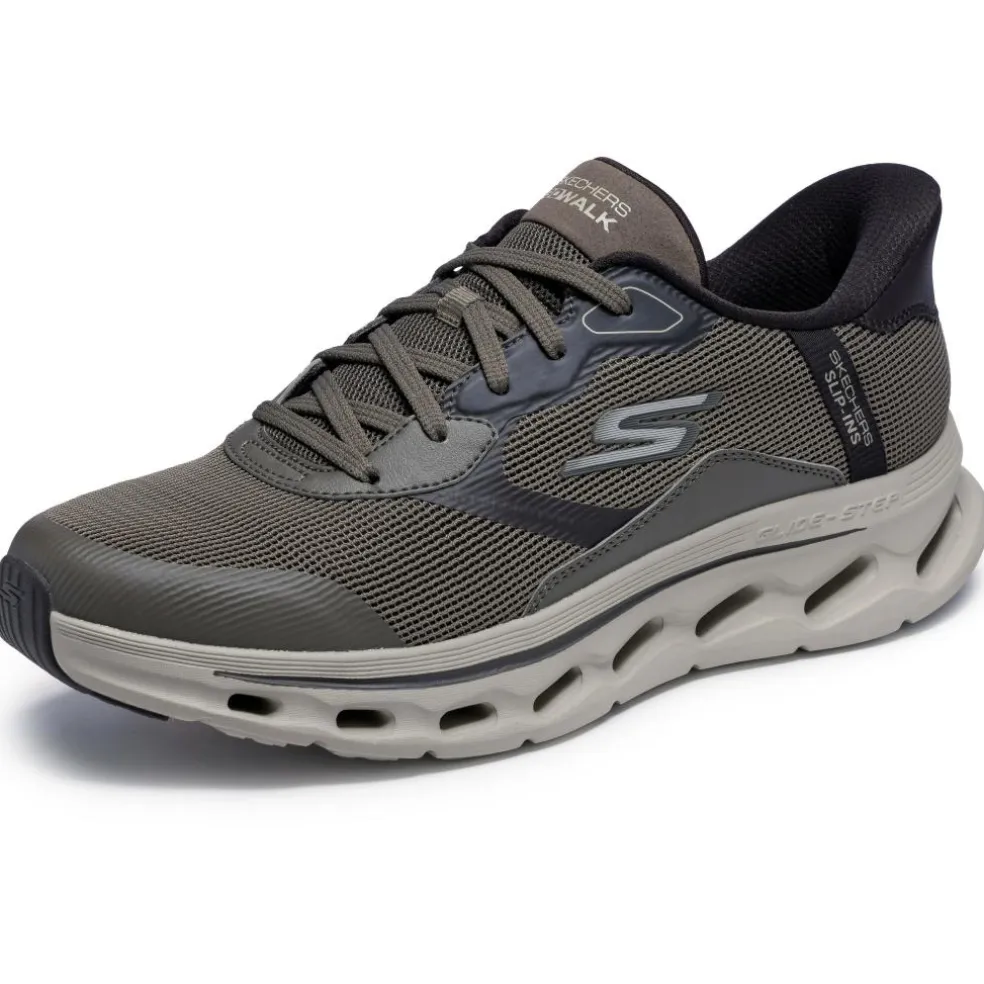 Skechers Slip-ins: GO WALK Glide - Step 2.0 - Zac schoenen heren dark taupe