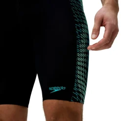 Speedo Endurance+ MAX Tech Panel Jammer zwemboxer heren black turquoise
