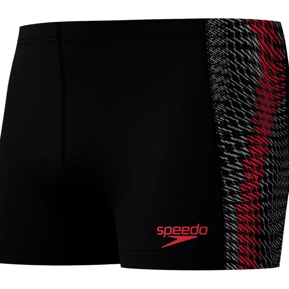 Speedo Endurance+ Tech Panel zwemboxer heren black red