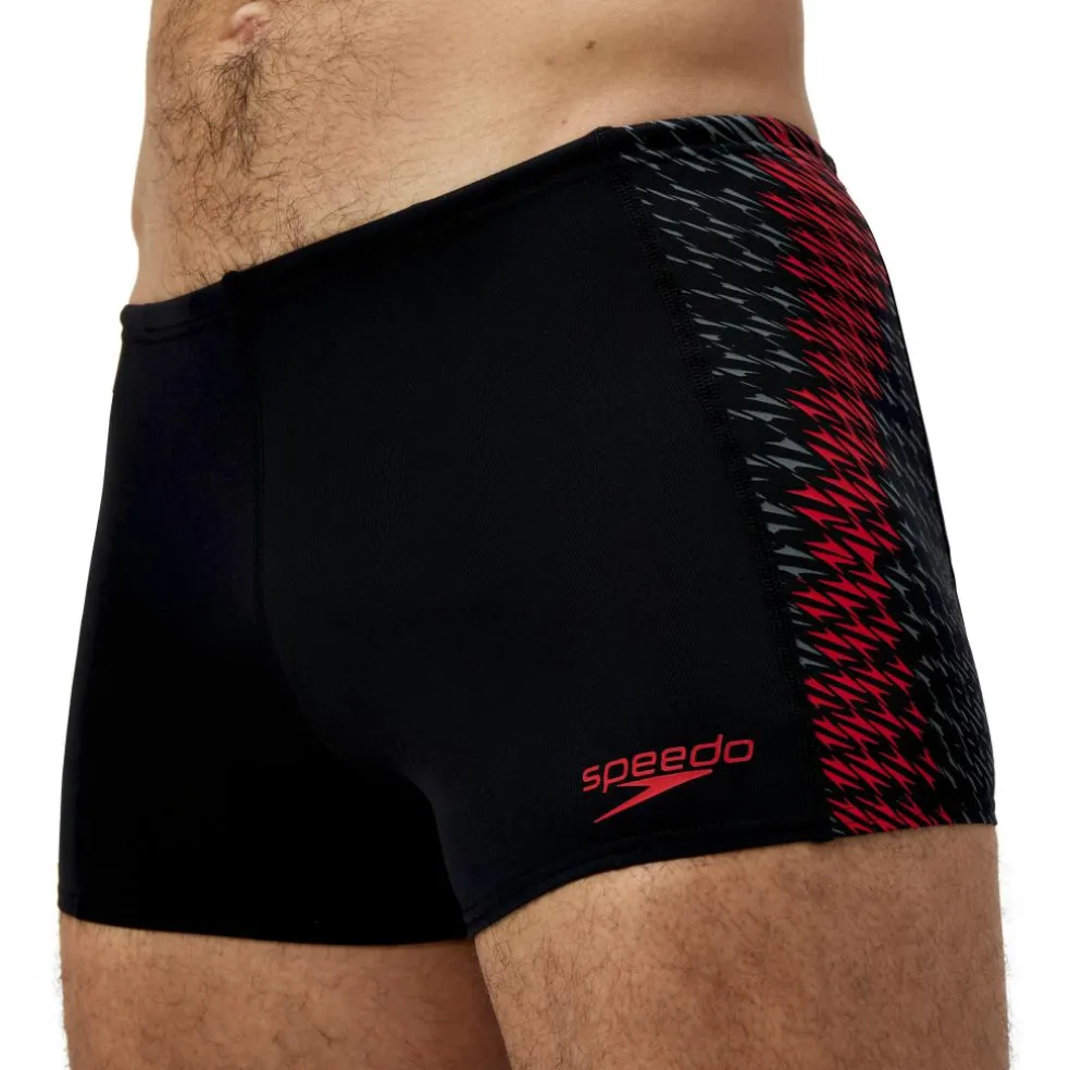 Speedo Endurance+ Tech Panel zwemboxer heren black red