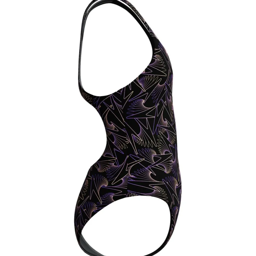 Speedo Hyperboom Medalist Allover Print badpak junior black peach