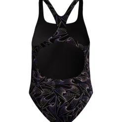 Speedo Hyperboom Medalist Allover Print badpak junior black peach