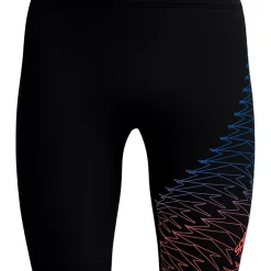 Speedo Medley Logo Jammer zwemboxer heren black orange