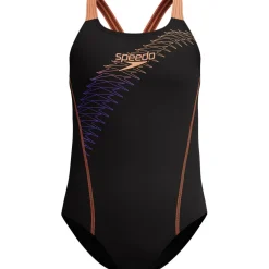 Speedo Medley Logo Medalist badpak junior black peach