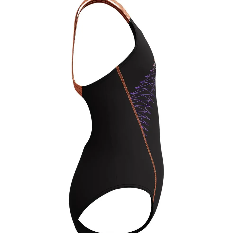 Speedo Medley Logo Medalist badpak junior black peach