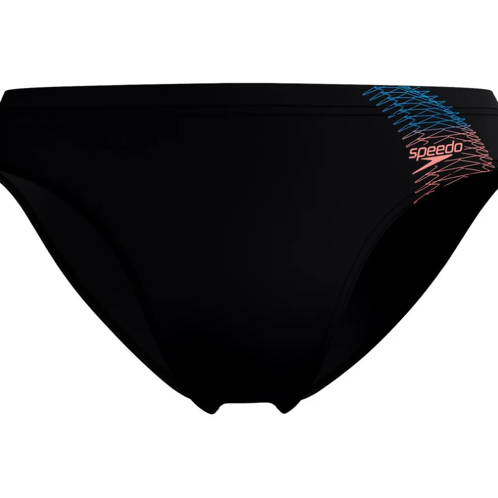 Speedo Medley Logo zwemboxer heren black orange