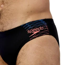 Speedo Medley Logo zwemboxer heren black orange