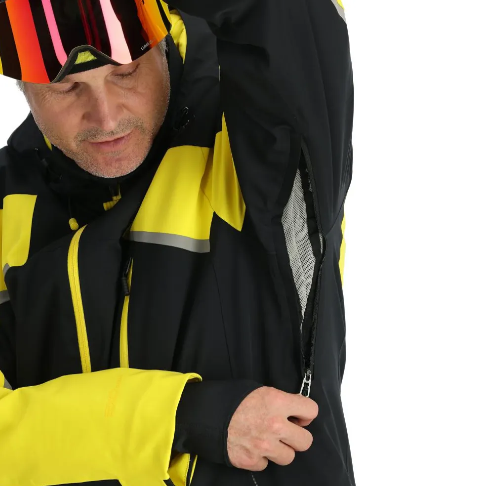 Spyder Leader winterjas heren acid yellow