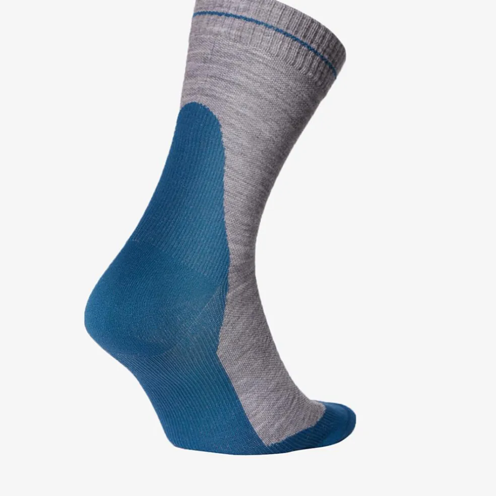 STOX Energy Socks Merino Hiking wandel compressiesokken heren silver grey teal