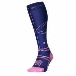 STOX Energy Socks  Sports hardloop compressiesokken dames dark blue pink
