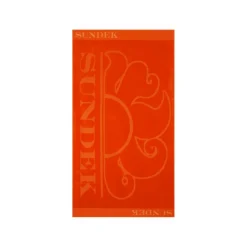 Sundek Jaqcuard strandlaken 180 x 100 cm fluo orange