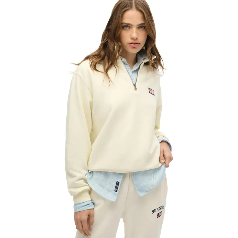Superdry Athletic Essentials sweater dames off white