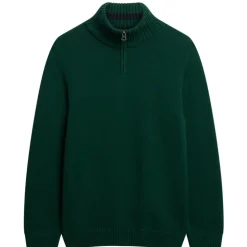 Superdry Henley sweater heren forest green