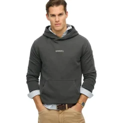 Superdry hoodie heren washed black