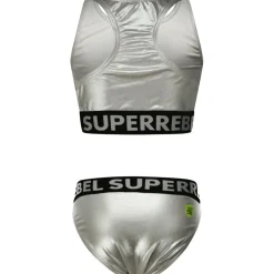 SuperRebel Carmel bikini junior silver foil