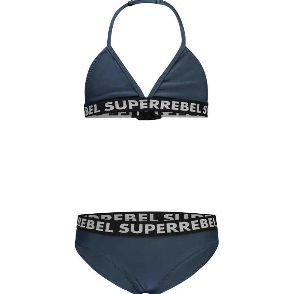 SuperRebel Isla Triangle bikini junior navy