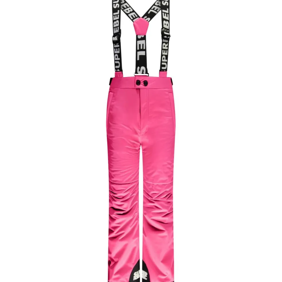 SuperRebel SPEED skibroek junior fluo pink