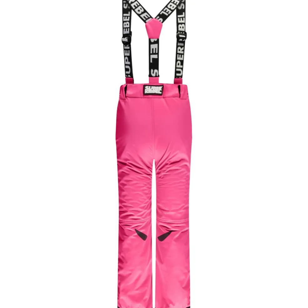 SuperRebel SPEED skibroek junior fluo pink