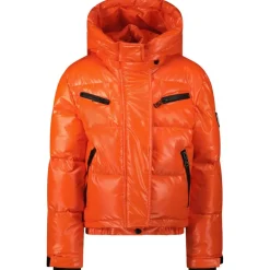 SuperRebel SPICY winterjas junior metallic mandarin