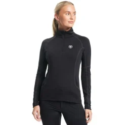 Tenson TXlite Half Zip skipully dames black