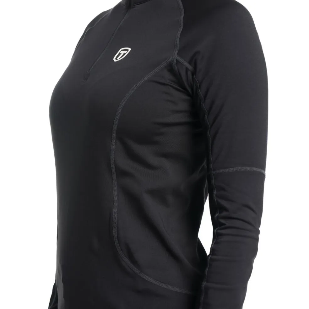 Tenson TXlite Half Zip skipully dames black